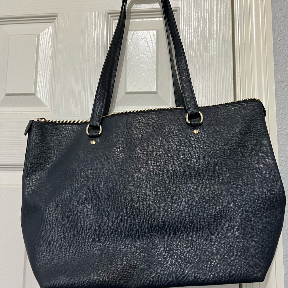 Navy blue Coach shoulder bag.  Like new.